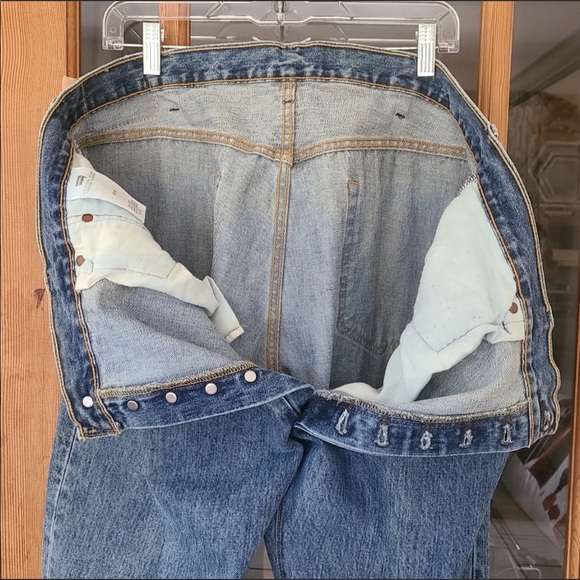 Levi’s Red Tab 501 Button up vintage Blue Jeans W 40 x L 32 - Picture 9 of 10